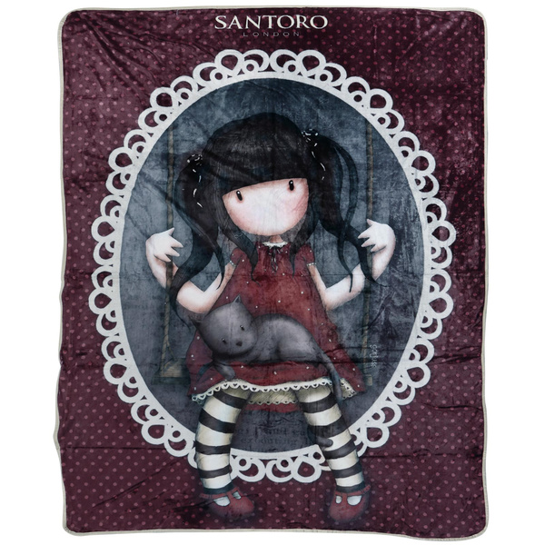 SANTORO GORJUSS 5034 ΚΟΥΒΕΡΤΑ FLEECE 160X220 RUBY ΜΠΟΡΝΤΩ