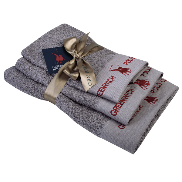 GREENWICH POLO CLUB ΣΕΤ ΠΕΤΣΕΤΕΣ 3 ΤΕΜΑΧΙΩΝ 2667 GREY