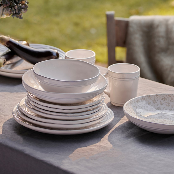 Πιάτα για 8 άτομα Artisan White Mix Laura Ashley