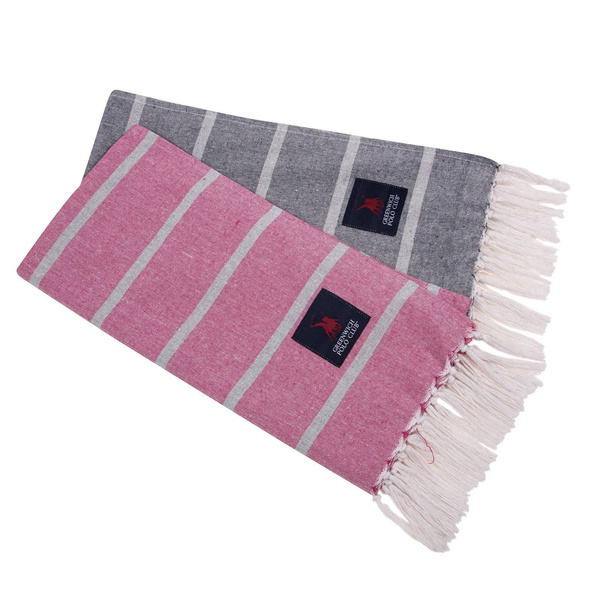 GREENWICH POLO CLUB PAREO JACQUARD 80Χ170 3845 GREY