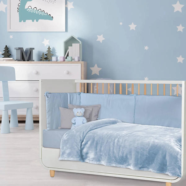 DAS BABY ΚΟΥΒΕΡΤΑ VELOUR ΚΟΥΝΙΑΣ RELAX 1344 ΓΑΛΑΖΙΟ