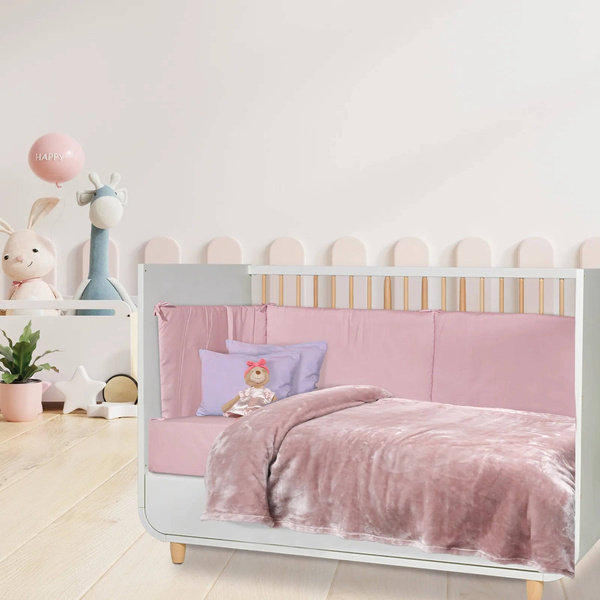 DAS BABY ΚΟΥΒΕΡΤΑ VELOUR ΑΓΚΑΛΙΑΣ RELAX 1346 ΡΟΖ