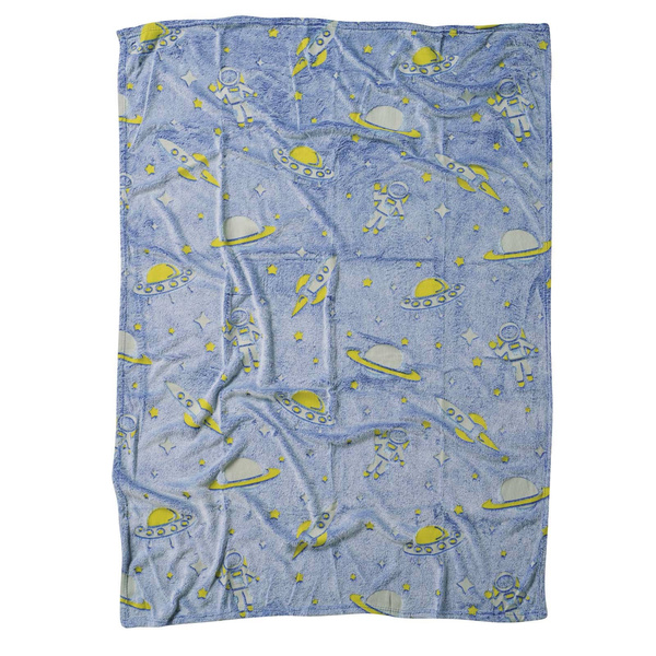 DAS BABY ΚΟΥΒΕΡΤΑ FLEECE ΑΓΚΑΛΙΑΣ RELAX 4863 ΚΙΤΡΙΝΟ, ΜΠΛΕ