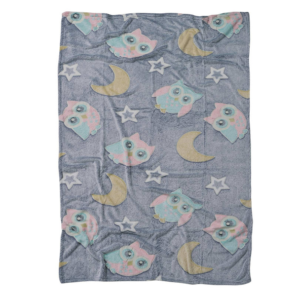 DAS BABY ΚΟΥΒΕΡΤΑ FLEECE 80X110 RELAX 4864 ΓΚΡΙ, ΚΙΤΡΙΝΟ, ΡΟΖ