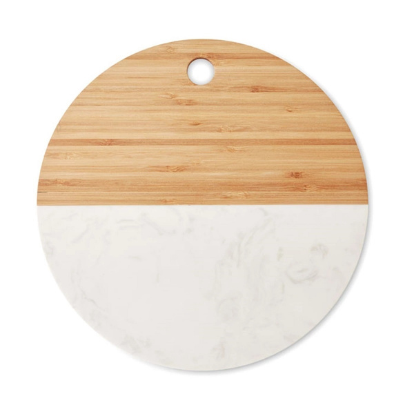 Marble  Bamboo serving Board