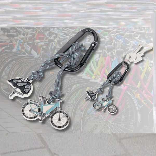 Μπρελόκ από αλουμίνιο με ποδήλατο & κράνος  E-Bike