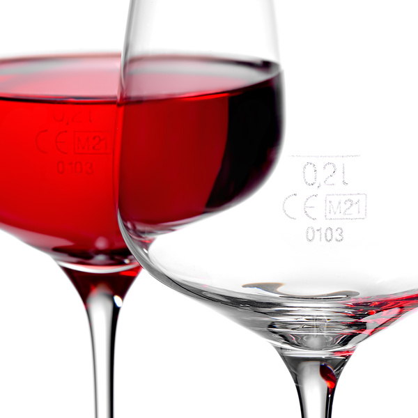 Σετ 12 τεμάχια κρυστάλλινο ποτήρι κρασιού με διαβάθμιση Spiegelau