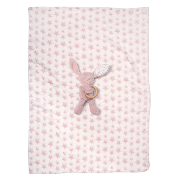 GREENWICH POLO CLUB ΚΟΥΒΕΡΤΑ FLEECE ΑΓΚΑΛΙΑΣ ESSENTIAL 8845 PINK, WHITE