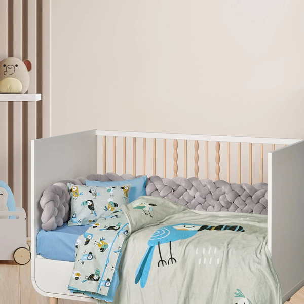 DAS BABY ΚΟΥΒΕΡΤΑ FLEECE ΚΟΥΝΙΑΣ FUN 4914 BLUE, GREY, MINT