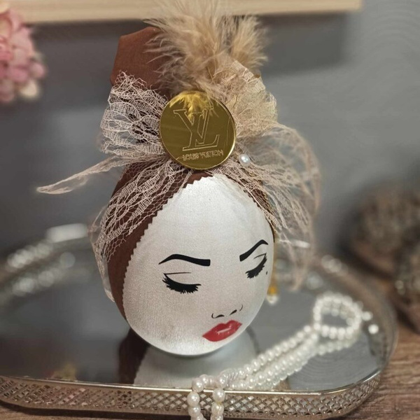 Διακοσμητικό κεραμικό κεφάλι Luxury Lady  24cm
