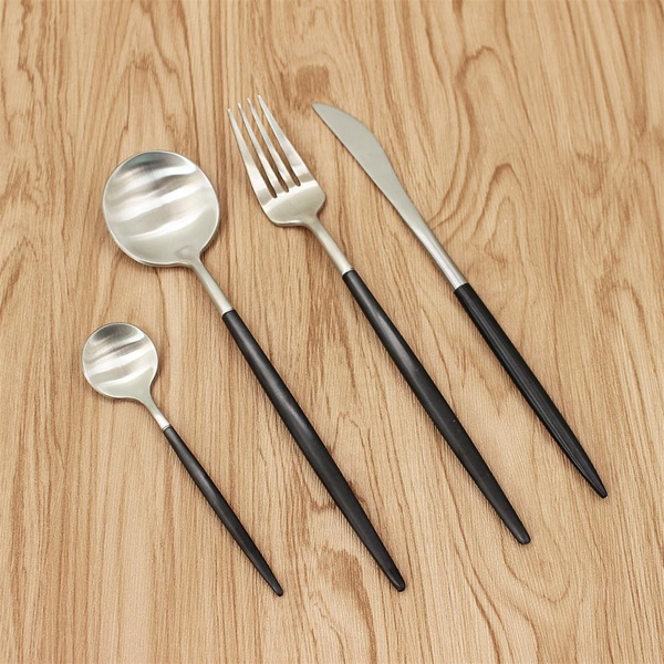 Σετ 24 τεμάχια μαχαιροπίρουνα Senso Black inox Matt