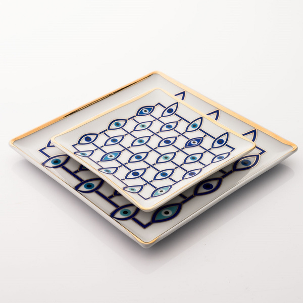 Eye Love Tray 17x17cm πορσελάνη