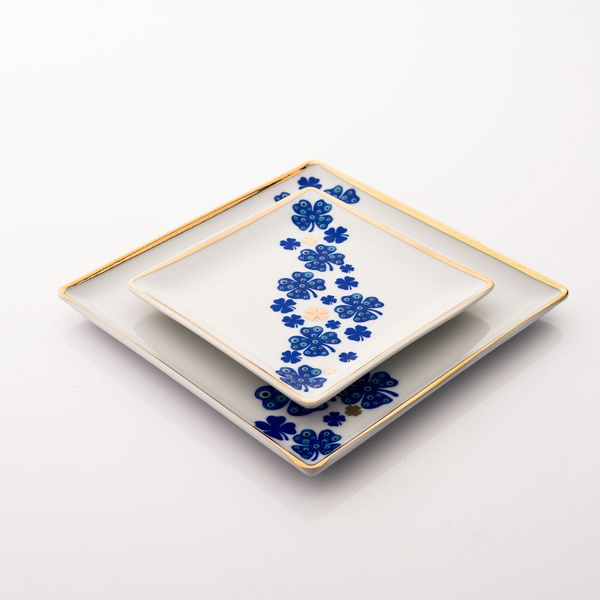 Kyma Tray 12x12cm πορσελάνη