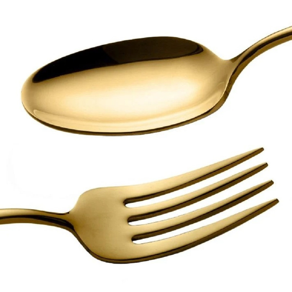 Σετ 24 τεμάχια μαχαιροπίρουνα Cairo Gold 18/10 Face