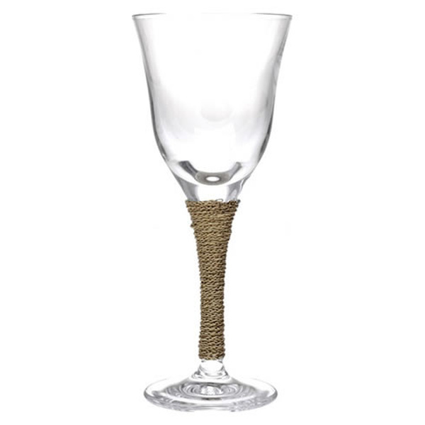 Κρυστάλλινο ποτήρι κρασιού με χρυσό κορδόνι
