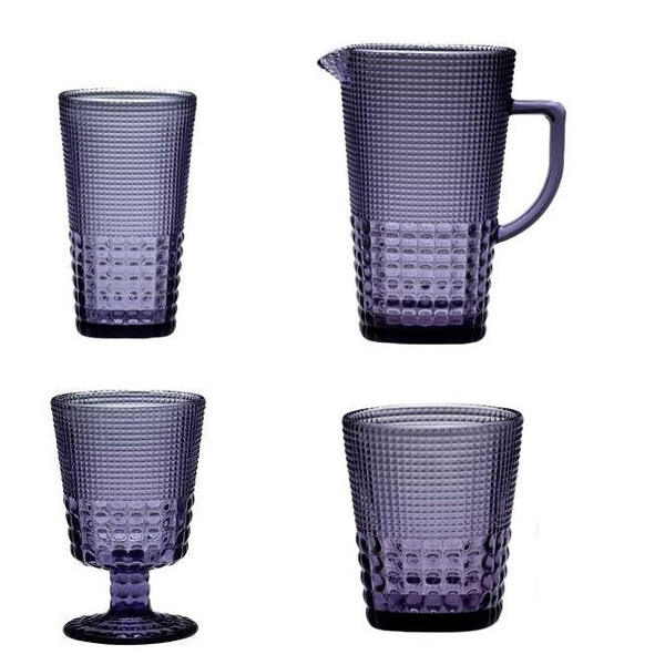 Σετ 18 ποτήρια+κανάτα Pearls purple