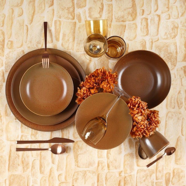 Σετ πιάτα 12 ατόμων Terracotta