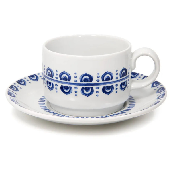 Tea cup- saucer Azure Lux Vista Alegre