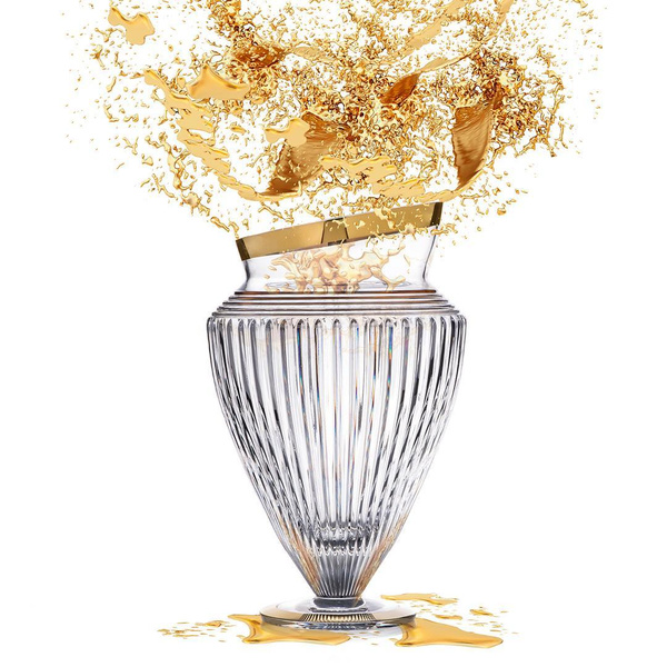 Amphora Gold Vase Rogaska