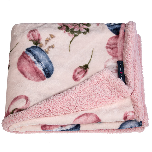 GREENWICH POLO CLUB ΚΟΥΒΕΡΤΑ FLEECE SHERPA 80X110 ΒΑΒΥ 8814 NUDE, ΚΡΕΜ, ΣΙΕΛ