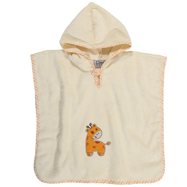 DAS BABY 6542 ΠΟΝΤΣΟ 45Χ90  SMILE EMBROIDERY ΕΚΡΟΥ
