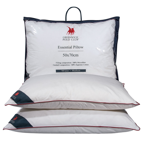 GREENWICH POLO CLUB ΜΑΞΙΛΑΡΙ ΜICROFIBRE 50Χ70 2305 ΛΕΥΚΟ