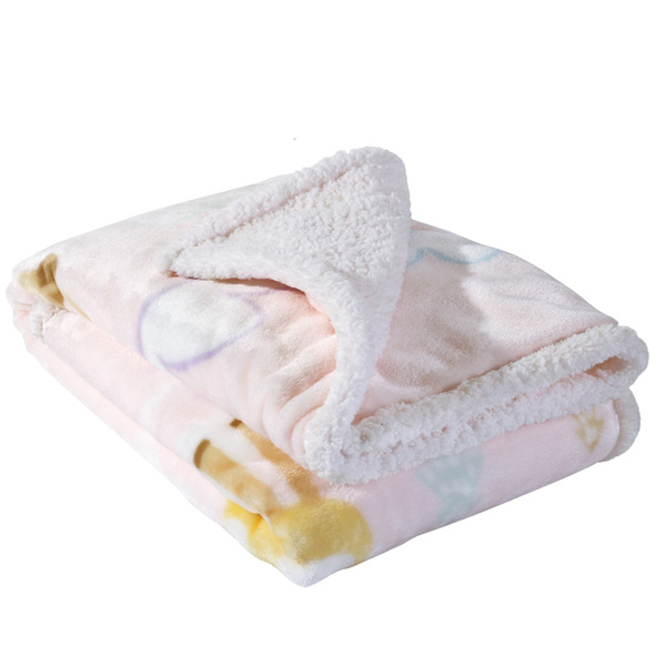 DAS BABY 6556 ΚΟΥΒΕΡΤΑ FLEECE SHERPA 110X140 RELAX ΡΟΖ
