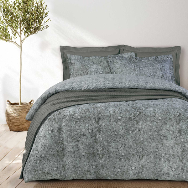 DAS HOME ΣΕΝΤΟΝΙΑ ΣΕΤ ΥΠΕΡΔΙΠΛΑ PRESTIGE 1650 ΓΚΡΙ