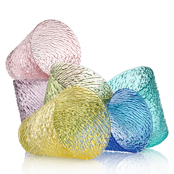 Σετ 6τμχ multicolor ποτήρια νερού IVV