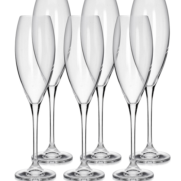 Σετ 6τμχ ποτήρι σαμπάνιας 290ml Cecilia Bohemia