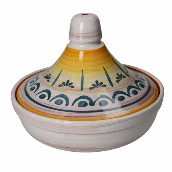 Tajine λευκή γάστρα Terracotta Brandani