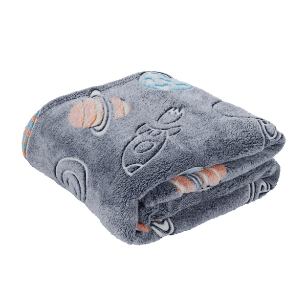 DAS BABY ΚΟΥΒΕΡΤΑ FLEECE 110Χ150 RELAX 4834 ΚΙΤΡΙΝΟ, ΜΠΛΕ