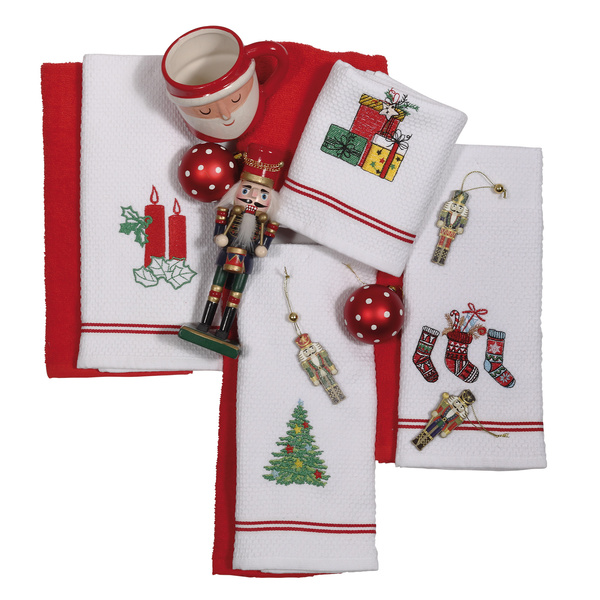 DAS HOME CHRISTMAS ΠΟΤΗΡΟΠΑΝΑ ΣΕΤ 2ΤΜΧ 40X60 0630 ΚΟΚΚΙΝΟ, ΛΕΥΚΟ