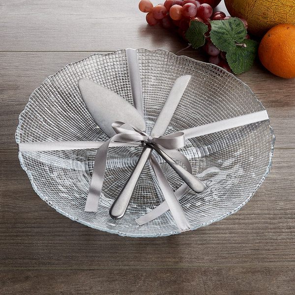 Φρουτιέρα  - ρηχή σαλατιέρα Canvas Clear 33cm + σετ τούρτας
