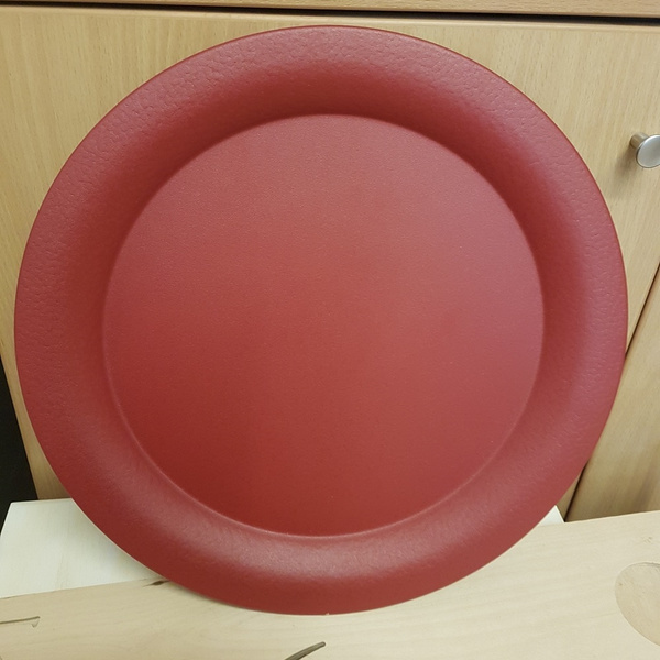 Δίσκος μεταλλικός κόκκινος 34cm Προσφορά