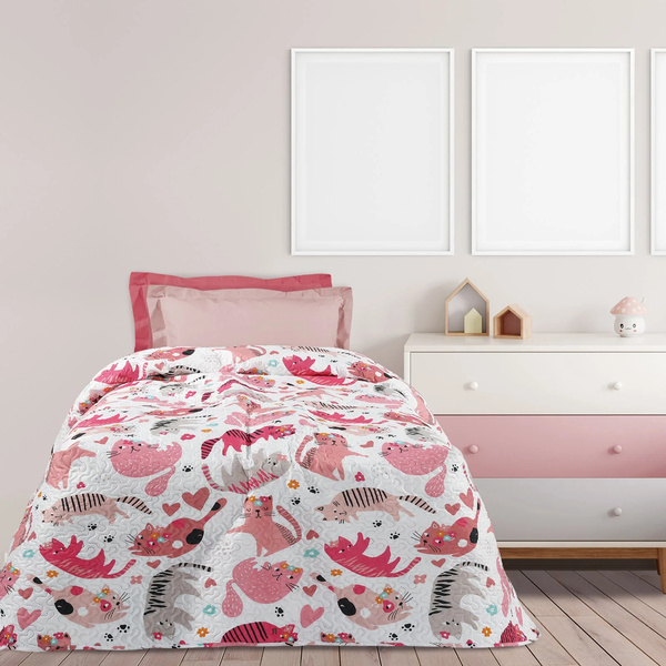 DAS KIDS ΚΟΥΒΕΡΛΙ ΜΟΝΟ 4856 PINK, WHITE
