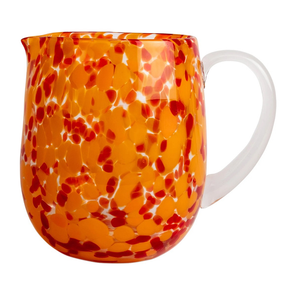 Byon Jug Messy Round Red Orange 19.cm
