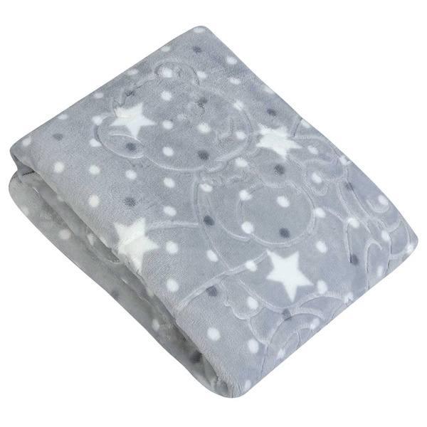 GREENWICH POLO CLUB ΚΟΥΒΕΡΤΑ VELOUR 80X110 ΒΑΒΥ 8832 GREY