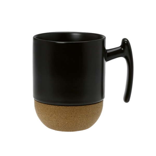 Mug 280ml μαύρη με φελλό