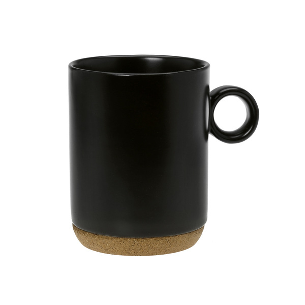 Mug 300ml μαύρη με φελλό