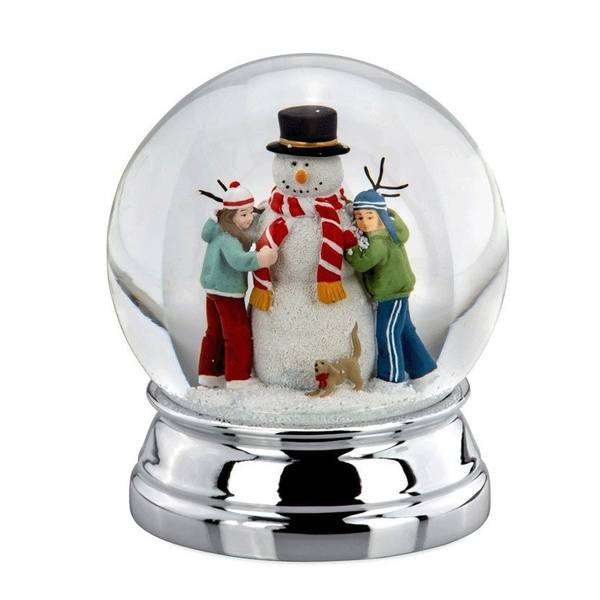 Snow Globe Snowman with Kids