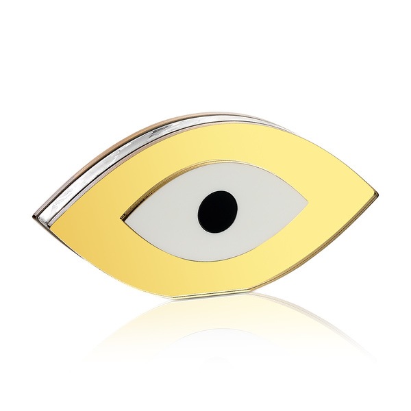 Επιτραπέζιο μάτι plexiglass χρυσό λευκο μαύρο διπλής όψεως