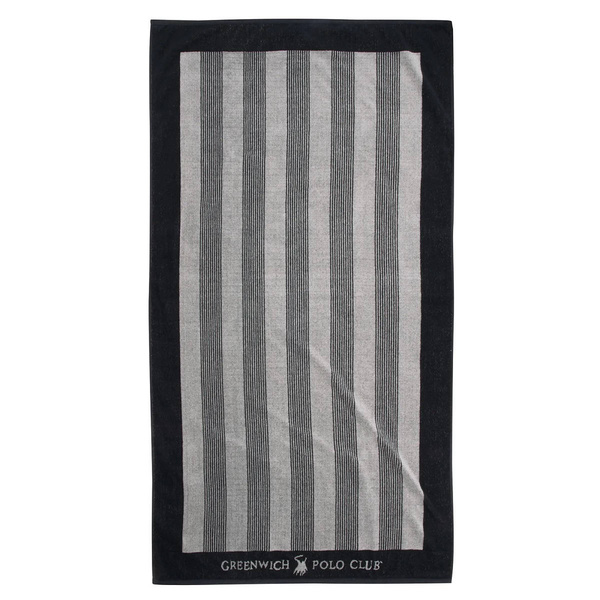 GREENWICH POLO CLUB ΠΕΤΣΕΤΑ ΘΑΛΑΣΣΗΣ 90Χ170 3886 BLACK ECRU