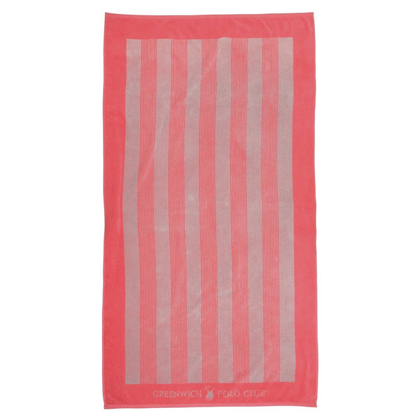 GREENWICH POLO CLUB ΠΕΤΣΕΤΑ ΘΑΛΑΣΣΗΣ 90Χ170 3887 CORAL, ECRU