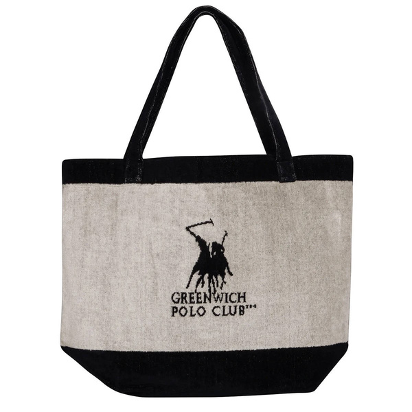 GREENWICH POLO CLUB ΤΣΑΝΤΑ ΘΑΛΑΣΣΗΣ 55Χ40 3858 BLACK, ECRU