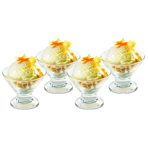 Σετ 6τμχ μπολ παγωτού Fiesta γυάλινο 222ml Cristal+6 δώρο