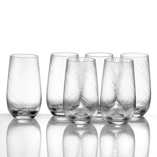 Σετ 6 γυάλινα ποτήρια διάφανα χυμού Style 580ml