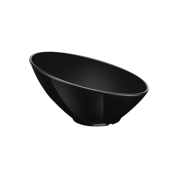 Σαλατιέρα μελαμίνη Elips μαύρη 28.5cm