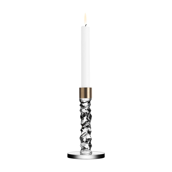 Carat candlestick 18.3cm Brass Orrefors