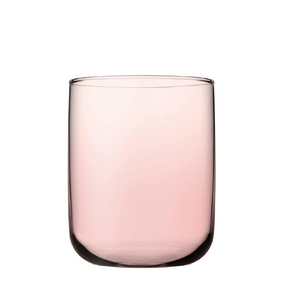 Σετ 6 τεμάχια γυάλινο ποτήρι Iconic pink tubler 280cc